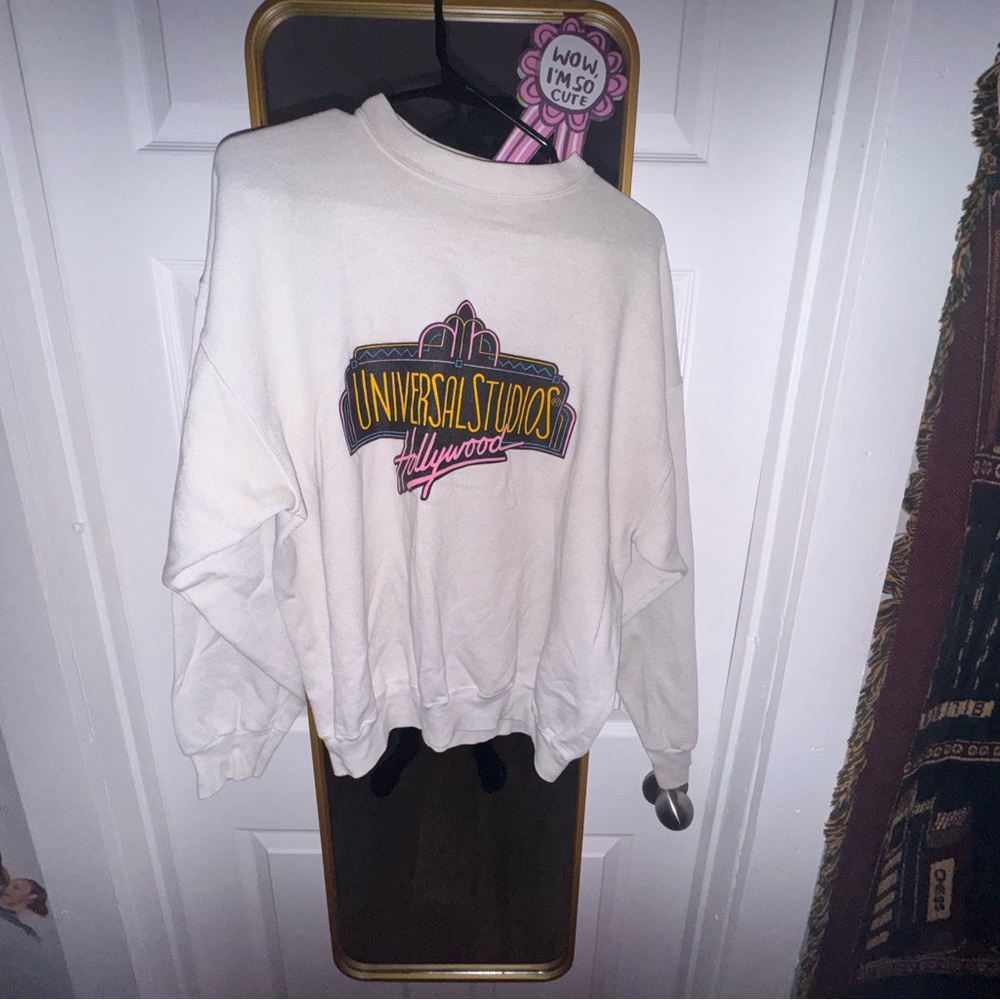Vintage White Universal Studios White Crewneck Sweater